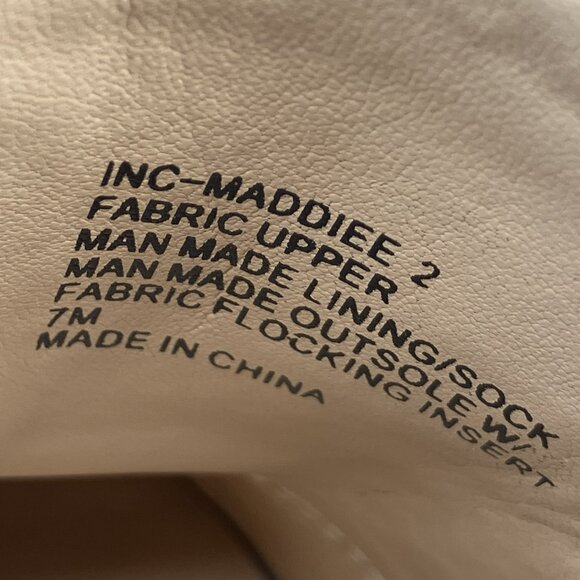 🌹Anna Sui x INC "Maddiee" Denim Rose Clogs Mules Heels - Size 7M - Picture 12 of 15